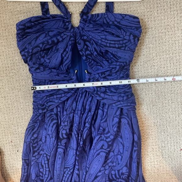 The Jetset Diaries Sea Goddess Blue Cutout Front Slit Maxi Dress Size XS - Picture 7 of 11